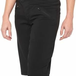 100% Ridecamp Shorts Damer, Sort