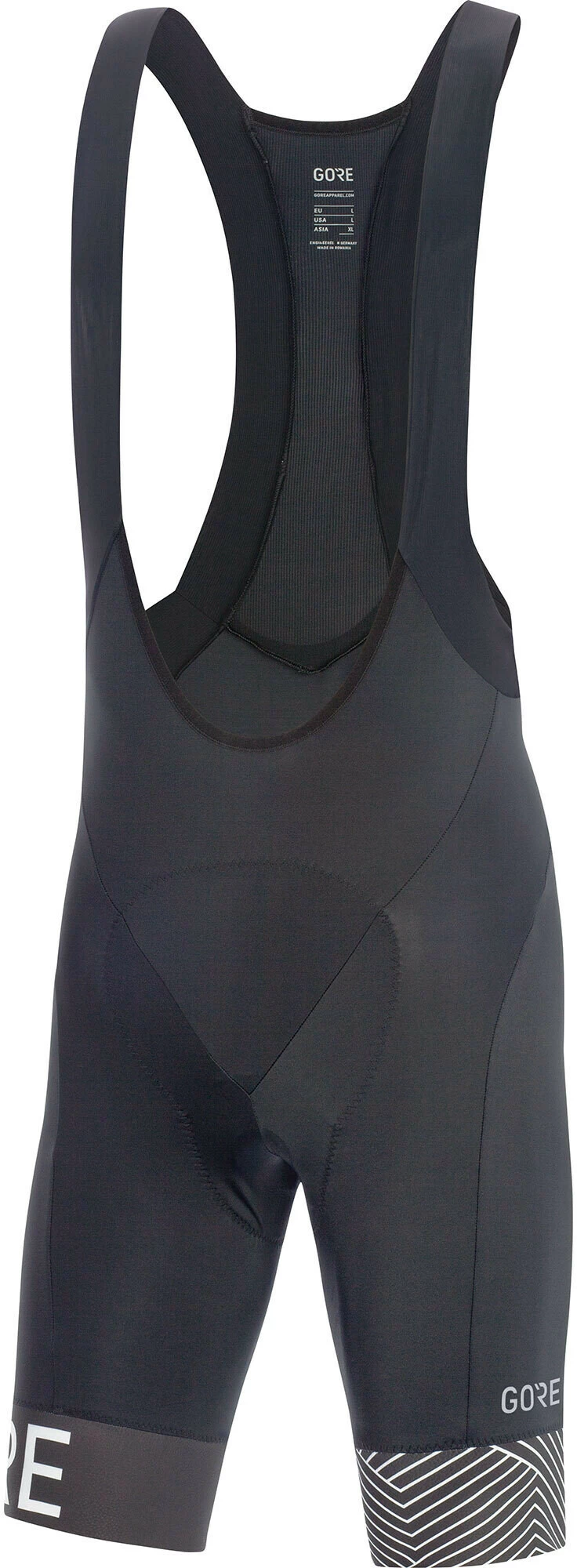 GOREWEAR C5 Optiline Bib Shorts+ Herrer, Sort 4 GOREWEAR C5 Optiline Bib Shorts+ Herrer, Sort - Billede 2