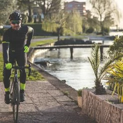 Northwave Active Colorway MS Lange Cykelbukser Herrer, Sort -Trollkids Salg northwave active colorway ms bib tights men anthracite yellow fluo 4