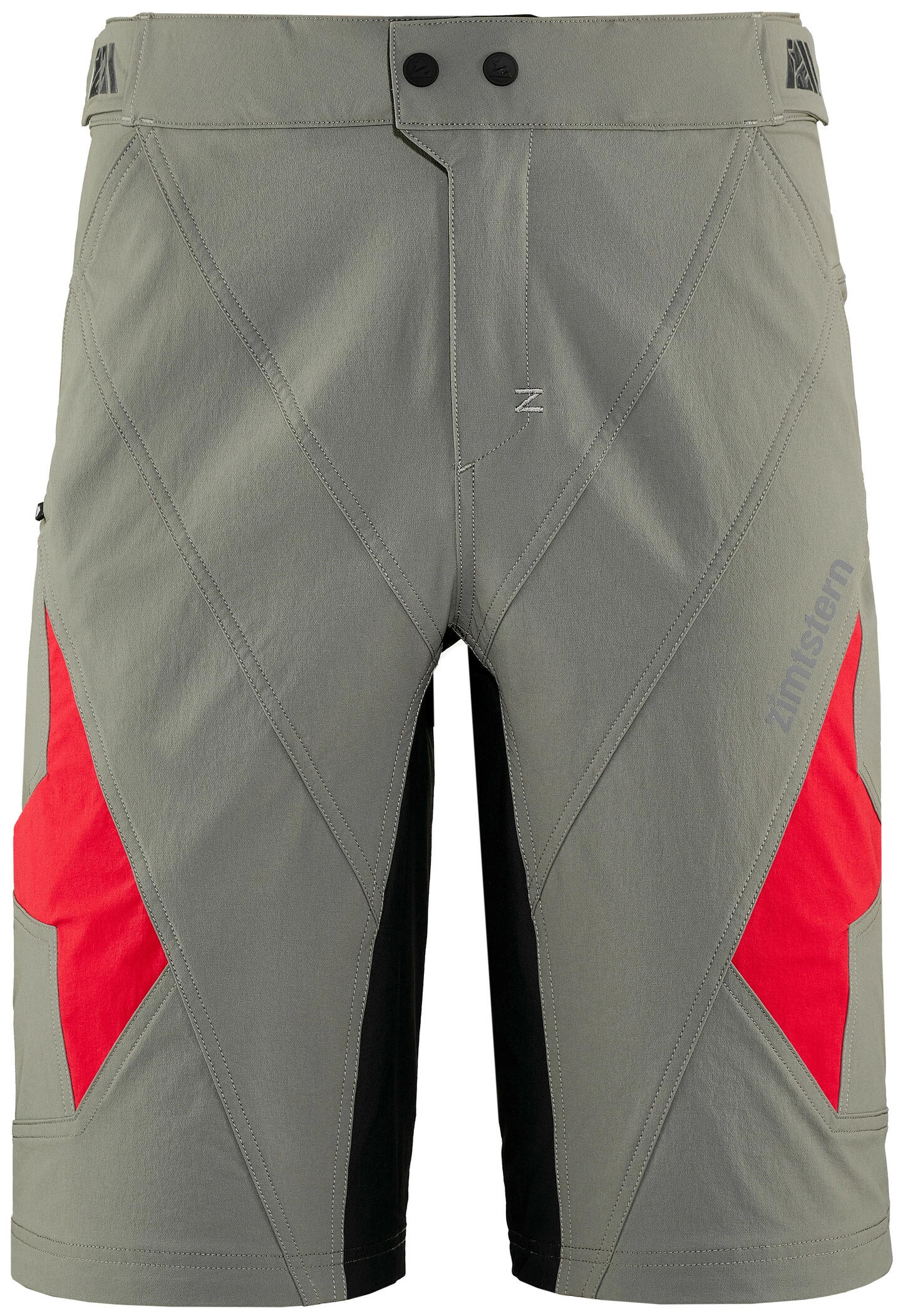 Zimtstern Tauruz Evo Shorts Herrer, Grå/rød 3 Zimtstern Tauruz Evo Shorts Herrer, Grå/rød